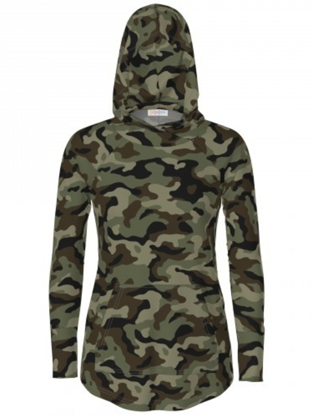 LuLaRoe Women’s Green Camo Hooded Pullover